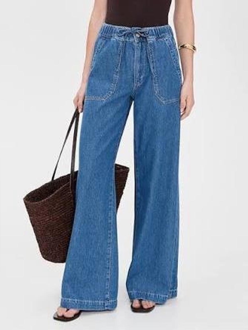 PAIGE Women's Light Wash Blue Denim Jeans
